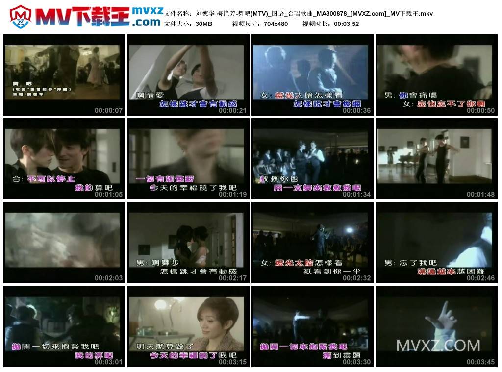 刘德华 梅艳芳-舞吧(MTV)_国语_合唱歌曲_MA300878